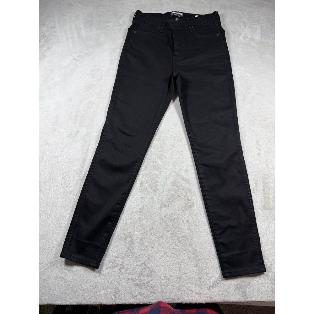 Kirkland Signature Women's Black High Rise Skinny Fit Jeans Size 8